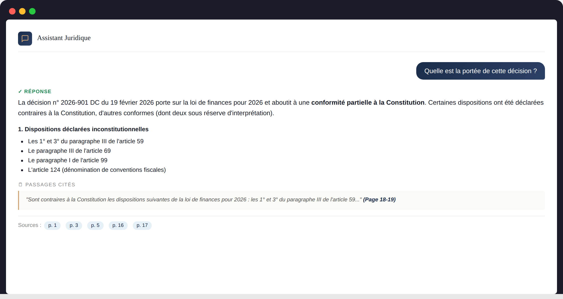 Étape 03 — Posez vos questions en langage naturel
